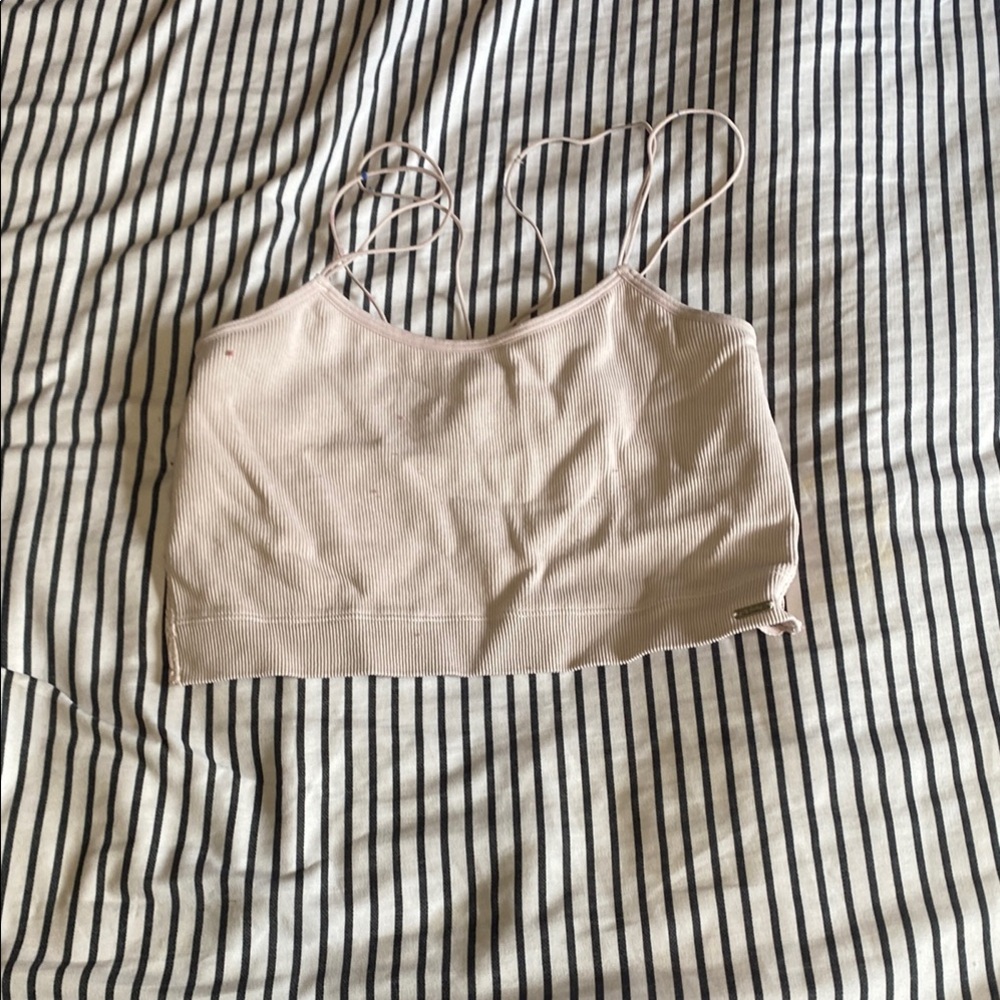 Hollister Beige Crop Top